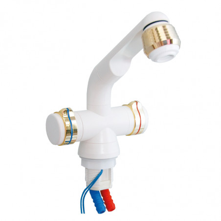 RUBINETTO COMPACT BIANCO CON MICROINT. E ROMPIGETTO