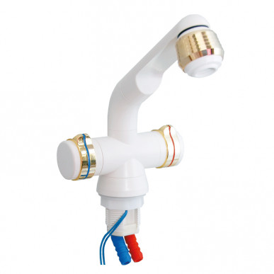 RUBINETTO COMPACT BIANCO CON MICROINT. E ROMPIGETTO