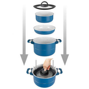Popote Carezza Magnet 7pz 24 cm