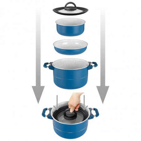 Popote Carezza Magnet 7pz 24 cm