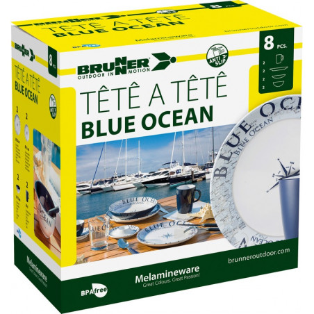 SET TÊTE-Â-TÊTE Blue Ocean 8 pcs