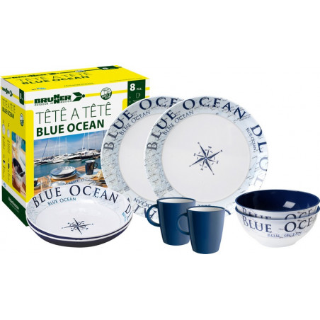 SET TÊTE-Â-TÊTE Blue Ocean 8 pcs