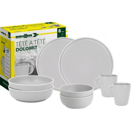 SET TÊTE-Â-TÊTE Dolomit White 8 pcs