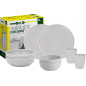 SET TÊTE-Â-TÊTE Dolomit White 8 pcs