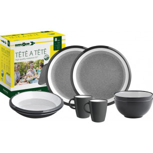 SET TÊTE-Â-TÊTE Granyte 8 pcs