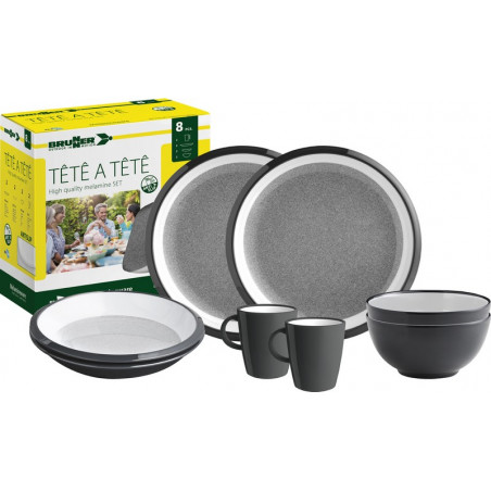 SET TÊTE-Â-TÊTE Granyte 8 pcs