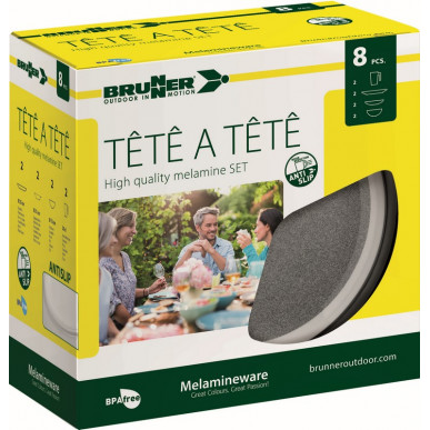 SET TÊTE-Â-TÊTE Granyte 8 pcs