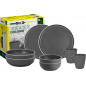 SET TÊTE-Â-TÊTE Dolomit Grey 8 pcs