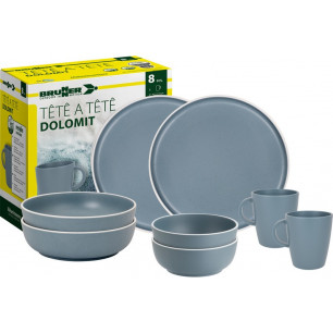 SET TÊTE-Â-TÊTE Dolomit Blue 8 pcs