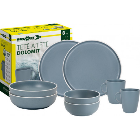 SET TÊTE-Â-TÊTE Dolomit Blue 8 pcs
