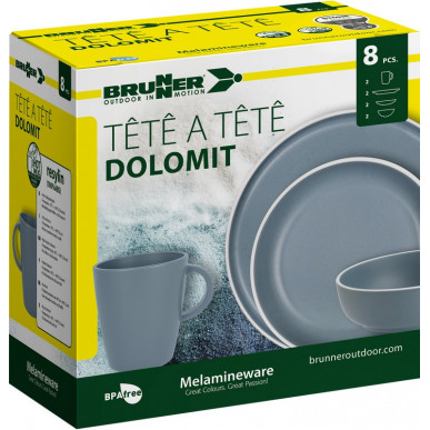 SET TÊTE-Â-TÊTE Dolomit Blue 8 pcs