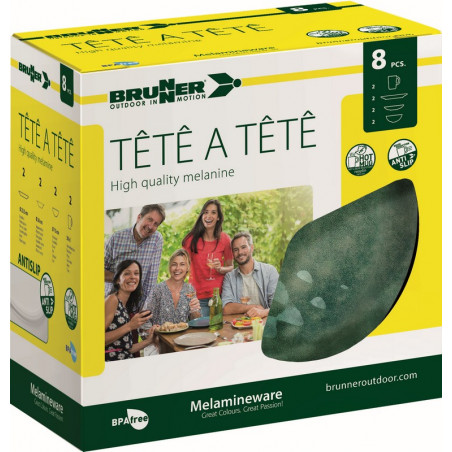 SET TÊTE-Â-TÊTE Sea green 8 pcs