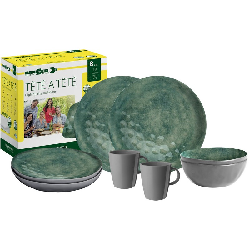 SET TÊTE-Â-TÊTE Sea green 8 pcs