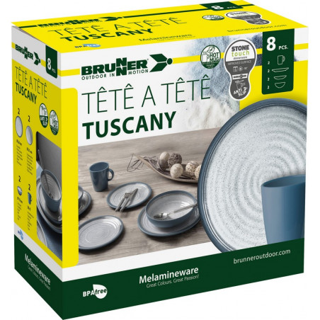 SET TÊTE-Â-TÊTE Tuscany 8 pcs