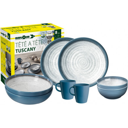 SET TÊTE-Â-TÊTE Tuscany 8 pcs