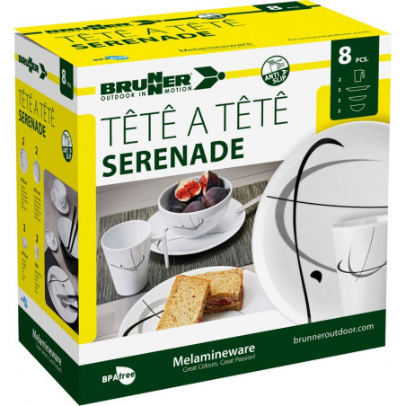 SET TÊTE-Â-TÊTE Serenade 8 pcs