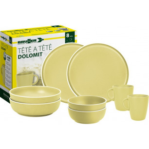 SET TÊTE-Â-TÊTE Dolomit yellow 8 pcs