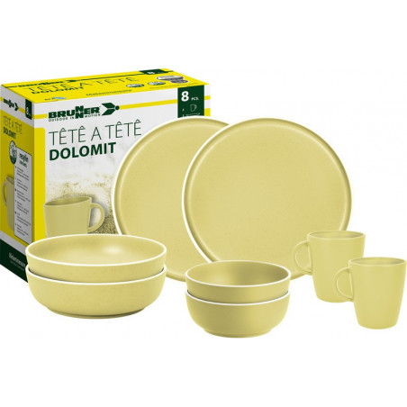 SET TÊTE-Â-TÊTE Dolomit yellow 8 pcs