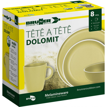 SET TÊTE-Â-TÊTE Dolomit yellow 8 pcs