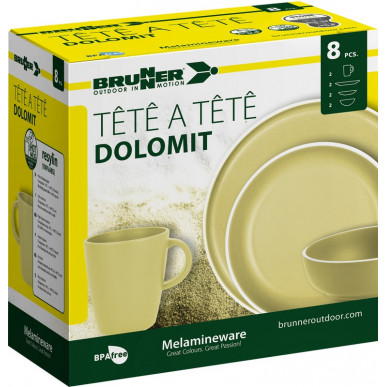 SET TÊTE-Â-TÊTE Dolomit yellow 8 pcs