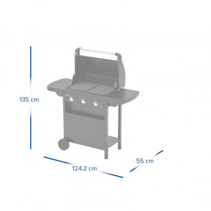BARBECUE A GAS CAMPINGAZ COMPACT 3 L