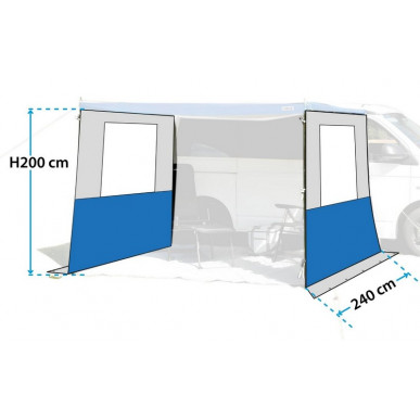 Set 2 pareti x Sunny Van Roof