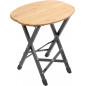 Sgabello pieghevole Twisty Bamboo Oval
