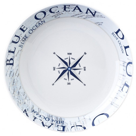 Piatto fondo Blue Ocean