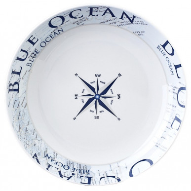 Piatto fondo Blue Ocean