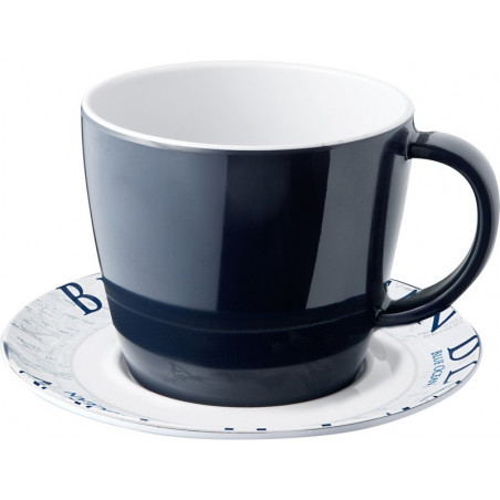Tazza con piattino Blue Ocean