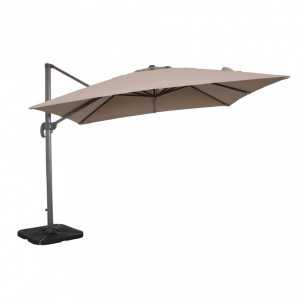 OMBRELLONE SATURNO TAUPE PL 3 X 3 TELO TORTORA