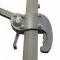OMBRELLONE SATURNO TAUPE PL 3 X 3 TELO TORTORA