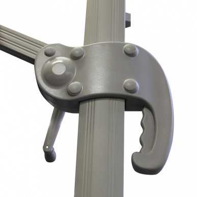 OMBRELLONE SATURNO TAUPE PL 3 X 3 TELO TORTORA