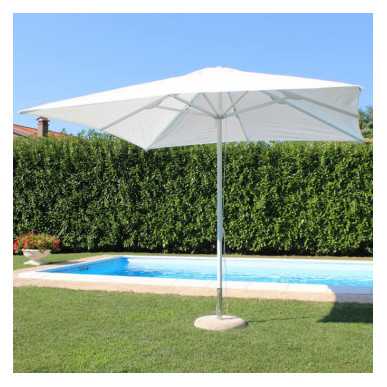 OMBRELLONE CS BRIAN 3X3 BIANCO ALU