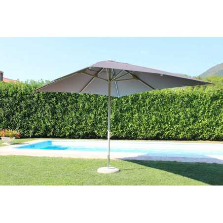 OMBRELLONE CS BRIAN 3X3 TORTORA ALU