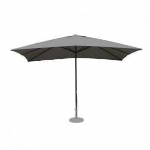 OMBRELLONE CS MERCURIO 3X3 P/C NERO TELO GRIGIO