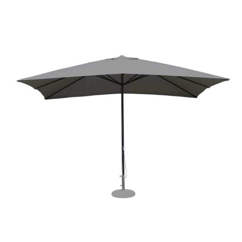 OMBRELLONE CS MERCURIO 3X3 P/C NERO TELO GRIGIO