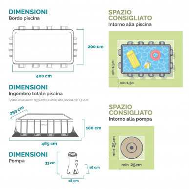 PISCINA PRISMA MET.400X200X100CP 26788