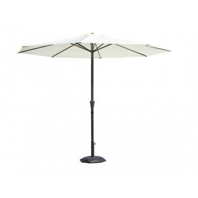 OMBRELLONE MOIA 3M TONDO CON MANOVELLA BIANCO 5066