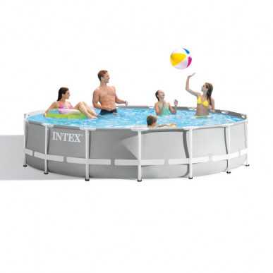 PISCINA INTEX PRISMA FRAME 26724 D.457 H107 FILTRO A CARTUCCIA