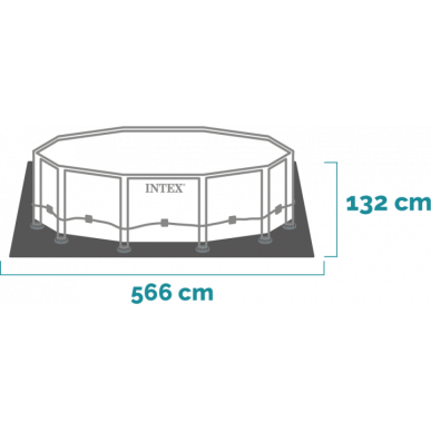 PISCINA INTEX ULTRA XTR FRAME 26330 D.549 H.132 FILTRO A SABBIA