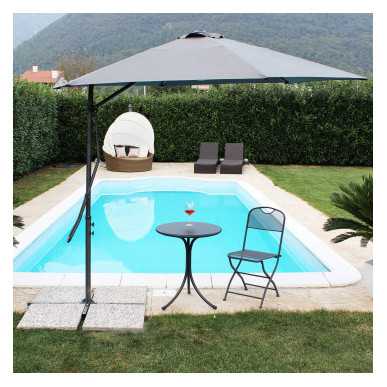 OMBRELLONE ZENITH P/L 2,5X2,5 GRIGIO