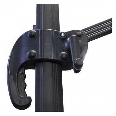 OMBRELLONE SATURNO NERO PL 3 X 4 TELO ECRU