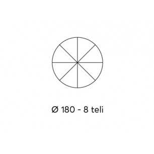 OMBRELLONE NYLON 180/8 RIGATO A646
