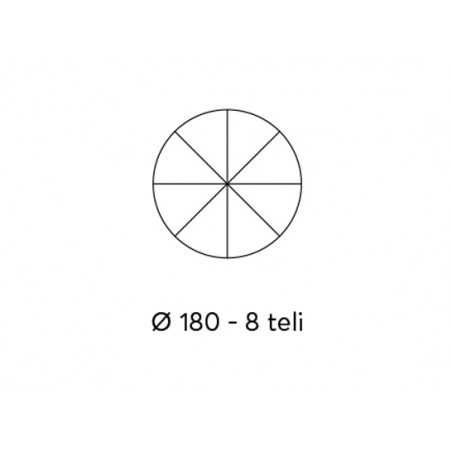 OMBRELLONE NYLON 180/8 RIGATO A646