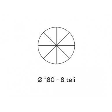 OMBRELLONE NYLON 180/8 RIGATO A646