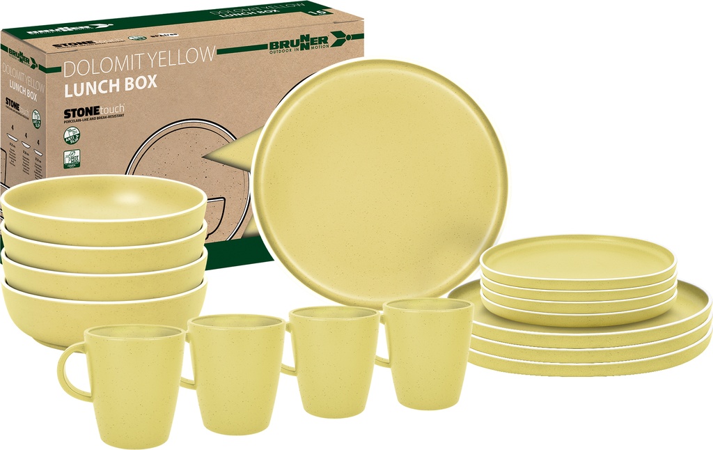 Lunch Box Dolomit yellow