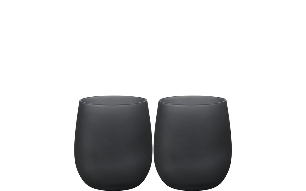 Bicchieri Waterglass Blacksati    n (2pz)