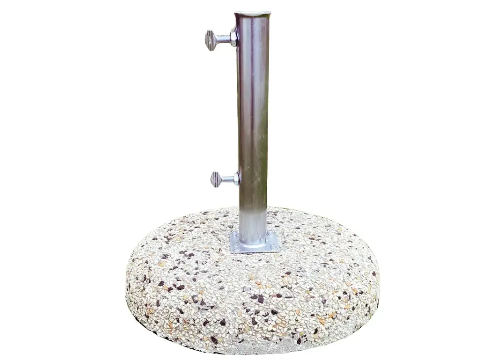 BASE IN GRANIGLIETTO DA KG.35 TUBO DIA.55 MM A 4 VITI