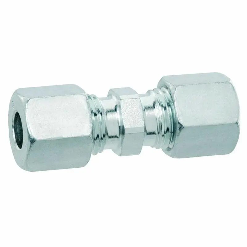 RACCORDO GAS IN ACCIAIO ZINCATO DIRITTO 8MM. 80012